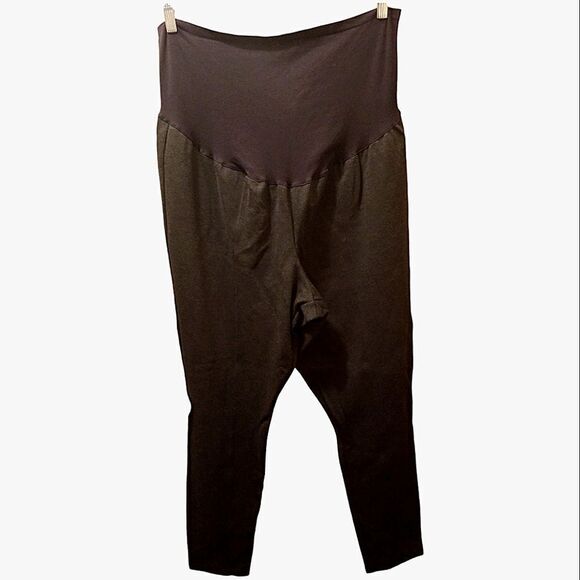 Old Navy Maternity Black Stetch Pants with Full Panel Size XXL - Picture 6 of 6